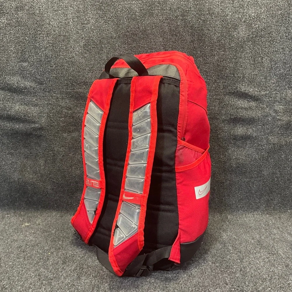 Nike Hoops BA6164-658 Elite Pro Basketball 32L Red/Black Max Air Straps Backpack